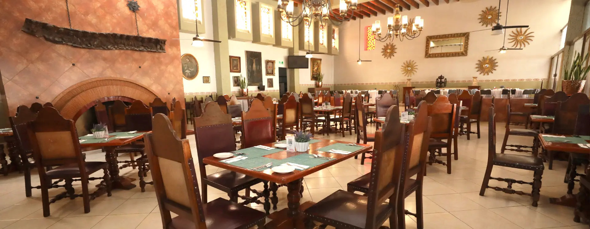 Restaurante, Hotel Real de Minas Tradicional, Hotel en Santiago de Querétaro